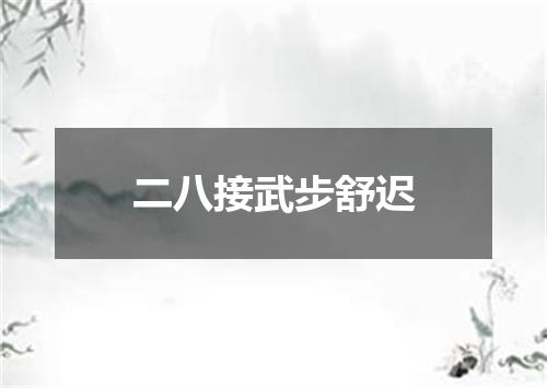 二八接武步舒迟