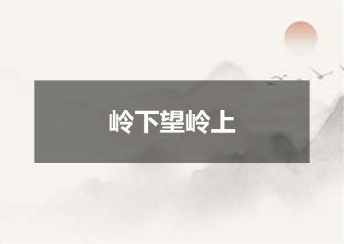 岭下望岭上