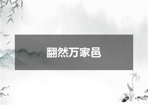翻然万家邑