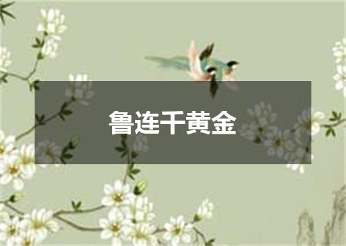 鲁连千黄金