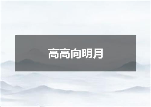 高高向明月