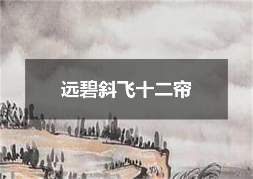 远碧斜飞十二帘