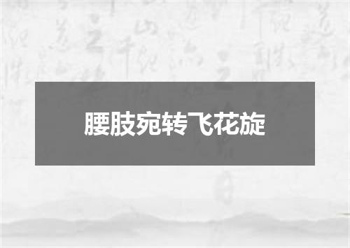 腰肢宛转飞花旋