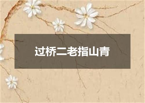 过桥二老指山青