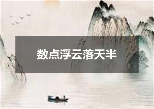 数点浮云落天半