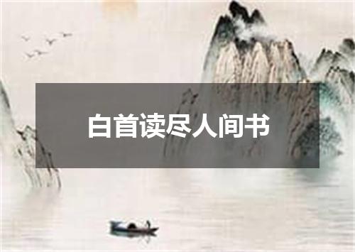 白首读尽人间书