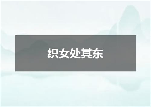 织女处其东