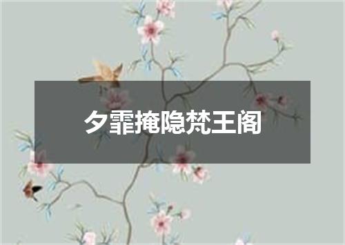 夕霏掩隐梵王阁