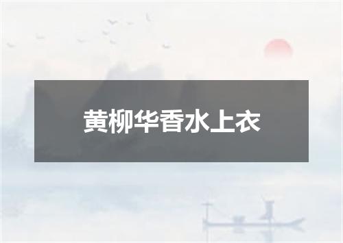 黄柳华香水上衣