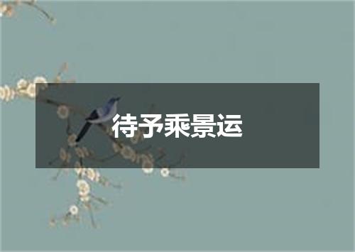 待予乘景运