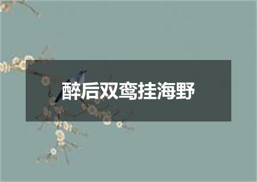 醉后双鸾挂海野
