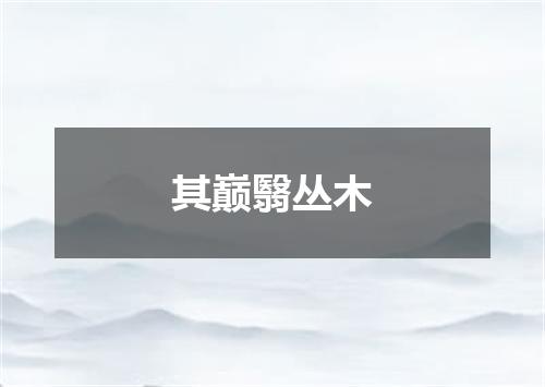 其巅翳丛木