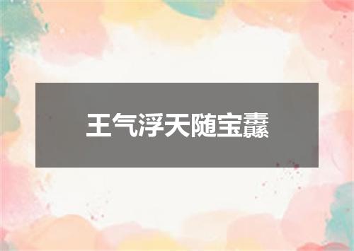 王气浮天随宝纛