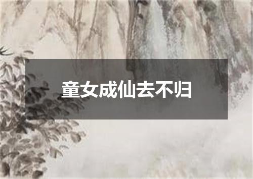 童女成仙去不归