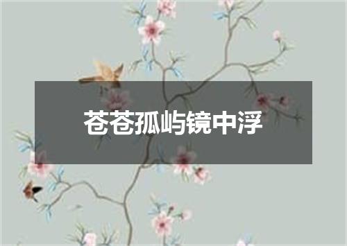苍苍孤屿镜中浮