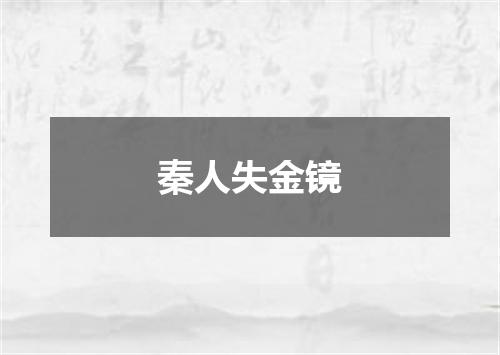 秦人失金镜