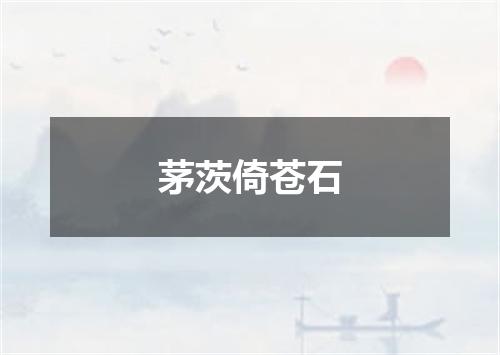 茅茨倚苍石
