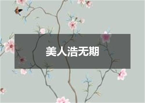 美人浩无期