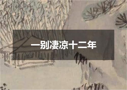 一别凄凉十二年