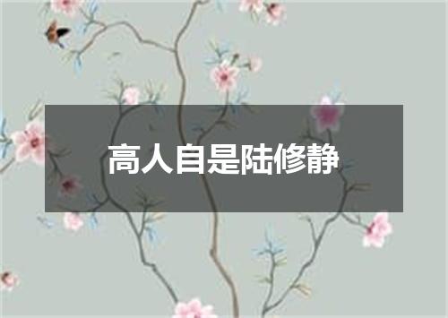 高人自是陆修静