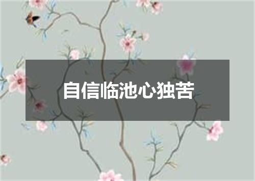 自信临池心独苦