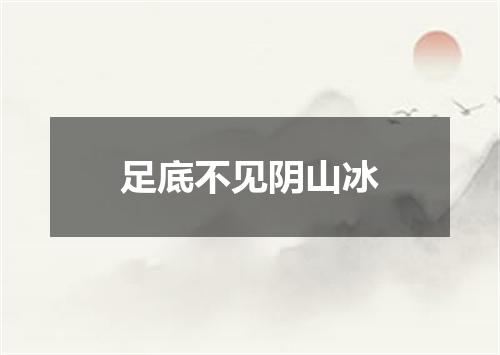 足底不见阴山冰