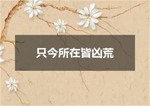 只今所在皆凶荒