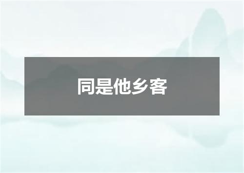 同是他乡客