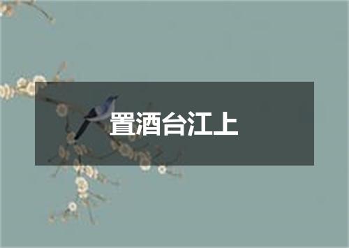 置酒台江上