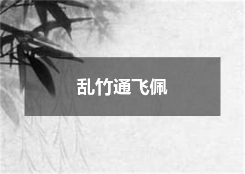 乱竹通飞佩