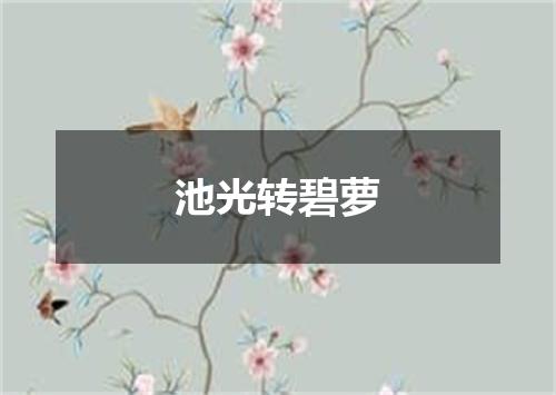 池光转碧萝