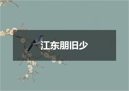 江东朋旧少
