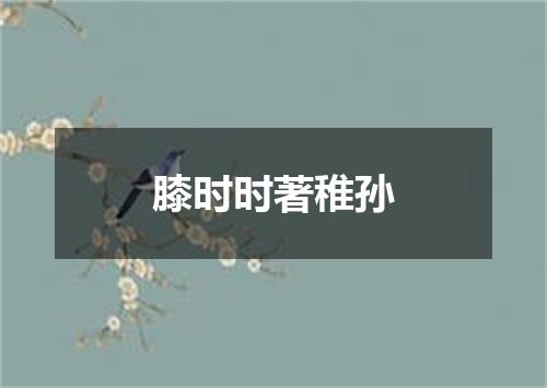 膝时时著稚孙