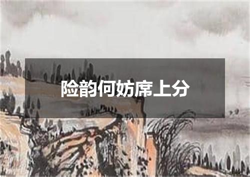 险韵何妨席上分