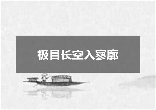 极目长空入寥廓