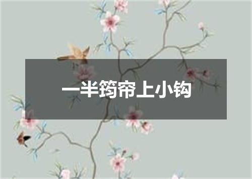 一半筠帘上小钩