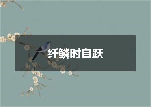 纤鳞时自跃