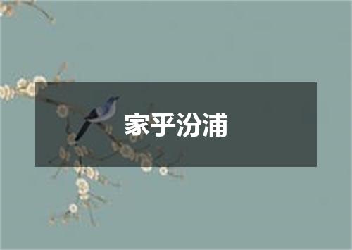 家乎汾浦