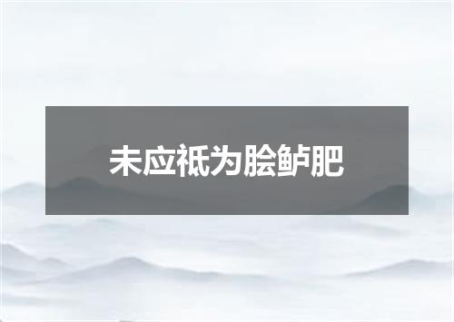 未应祗为脍鲈肥