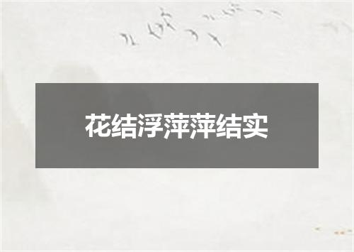 花结浮萍萍结实