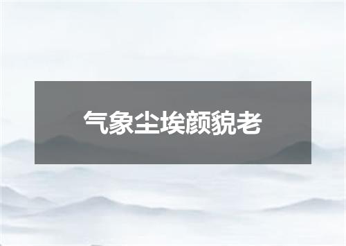 气象尘埃颜貌老