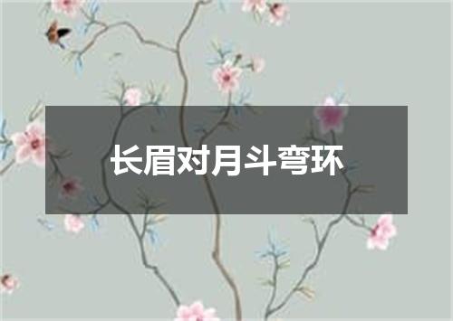 长眉对月斗弯环