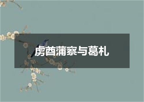 虏酋蒲察与葛札