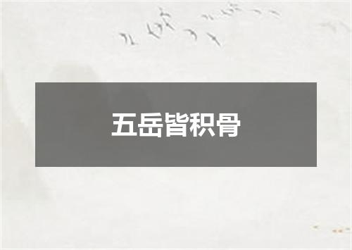 五岳皆积骨