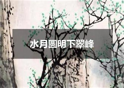 水月圆明下翠峰