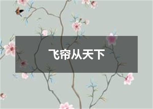 飞帘从天下