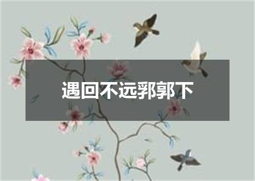 遇回不远郛郭下