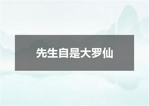 先生自是大罗仙