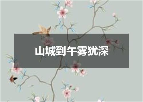 山城到午雾犹深