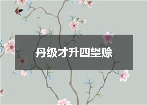丹级才升四望赊